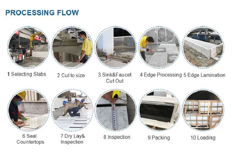 Chinese Marble Slabs Processing