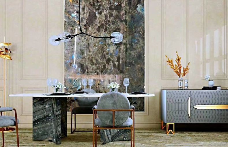 Labradorite Blue Granite Wall Tiles
