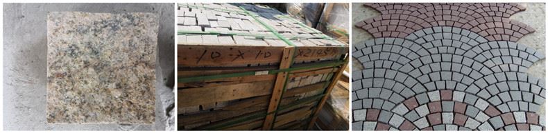 G682 Rusty Granite Cobblestone