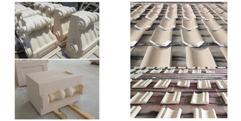 Limestone Roof Cornices