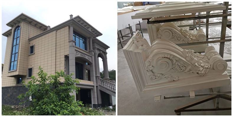Beige Limestone Cornices