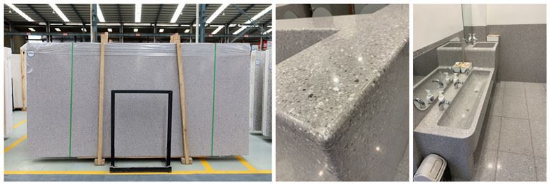 Light Grey Terrazzo Vanity Top