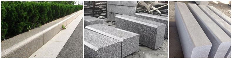 G664 Pink Granite Curbstone