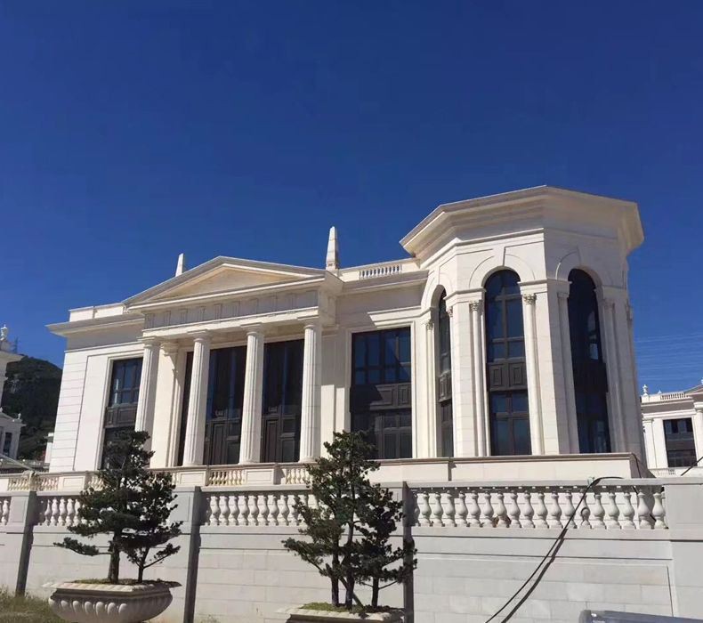 natural limestone columns