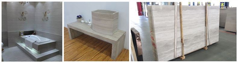 White Wooden Vein Marble