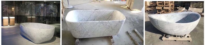 Cararra White Marble Bathtub