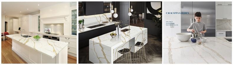 Calacatta Gold Quartz Countertops