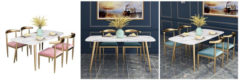 Statuario White Marble Dining Table