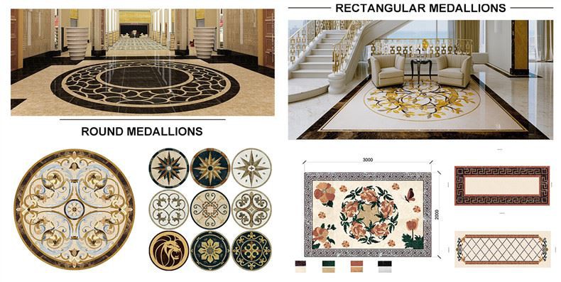 Waterjet Medallion Marble Stone Designs