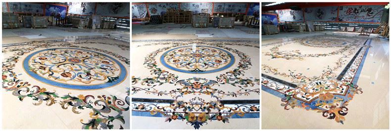 Natural Beige Marble Stone Medallion