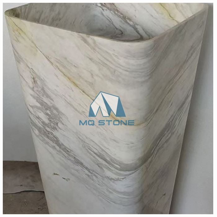 Volakas White Marble Sink Basin