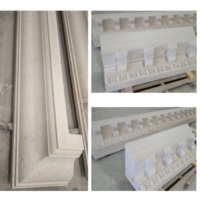 Beige Limestone Cornices