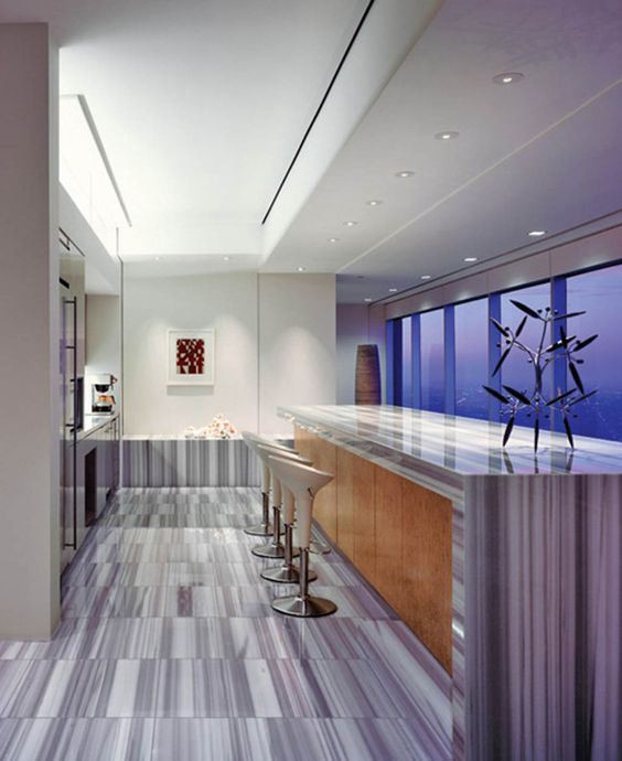 Marmara White Marble Kitchen Designs