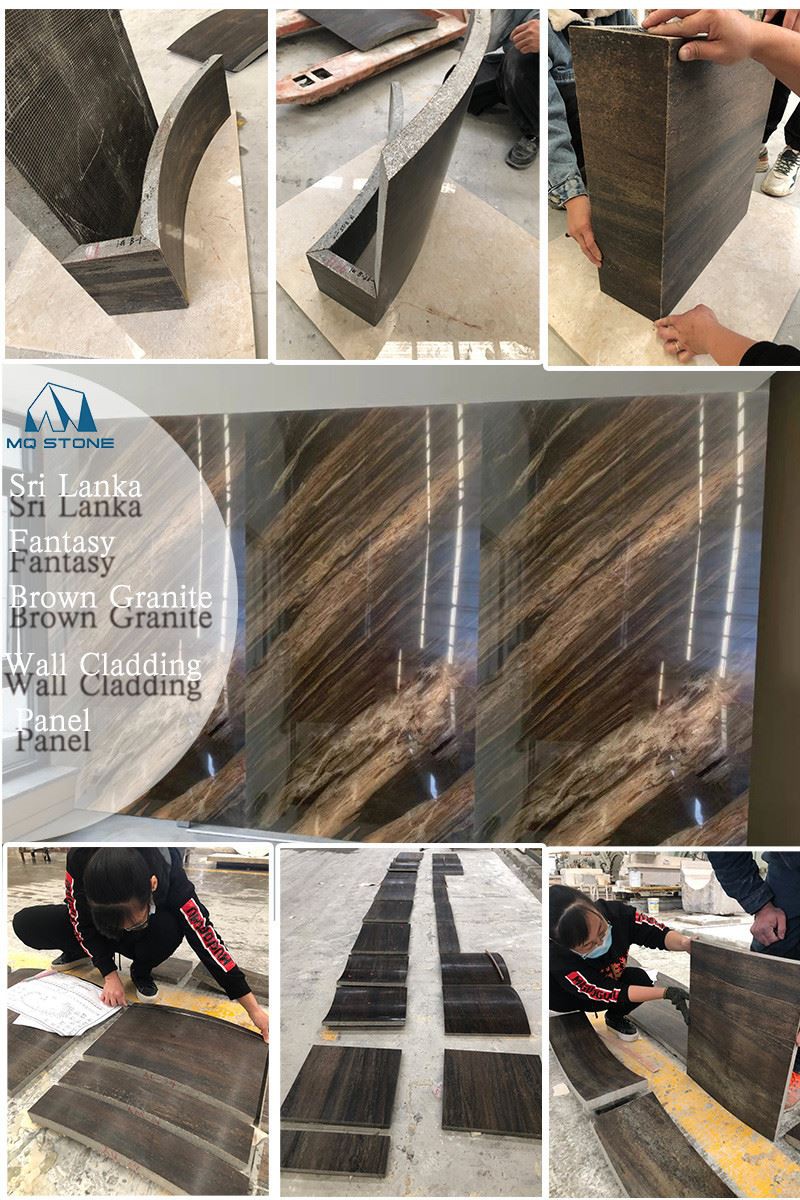 Brown Granite Curved Tiles