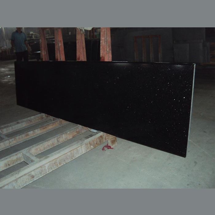 customized black galaxy counter top