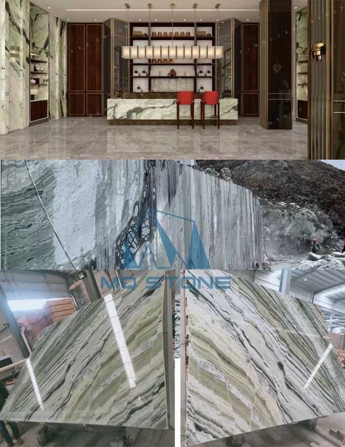 Shangri-La green marble block