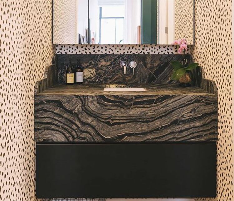 Antique Wood Grain Marble Vanity Top