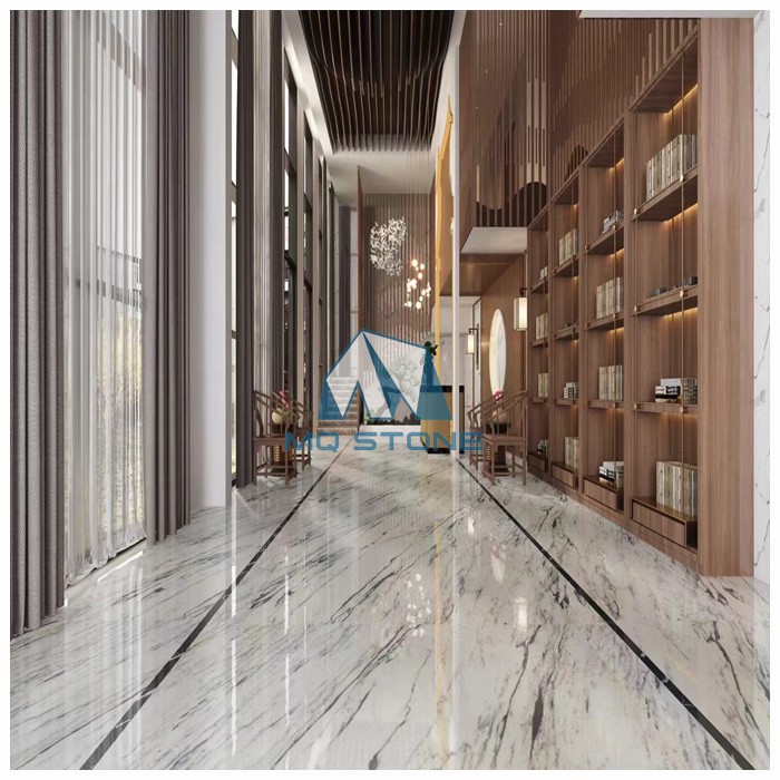 calacatta white marble flooring tiles
