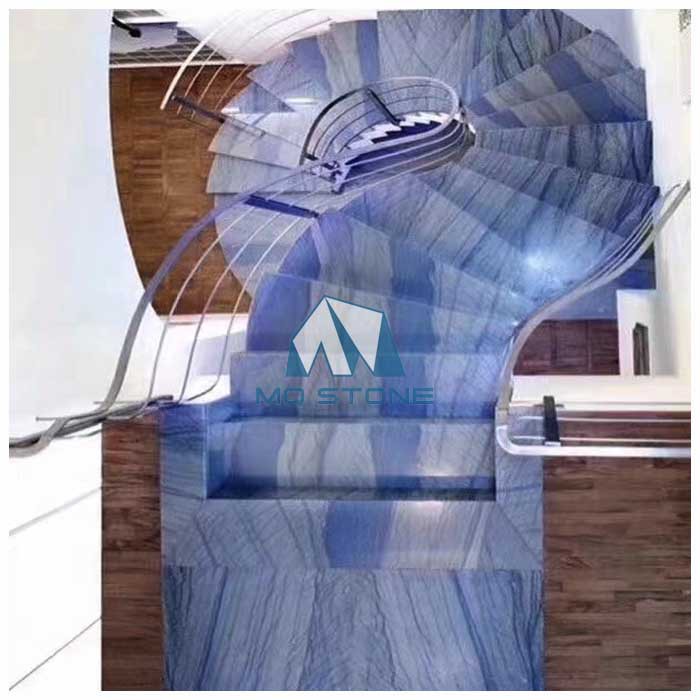 Azul Macaubas quartzite stair