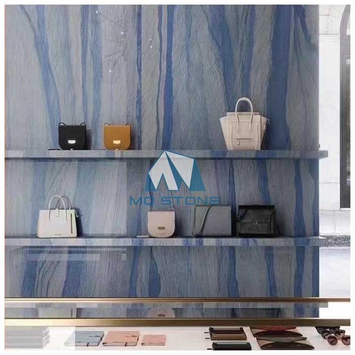 Azul Macaubas quartzite wall tile