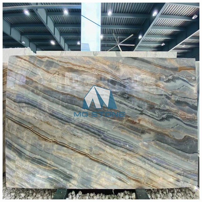 Polished Palissandro Blue Marble Slabs