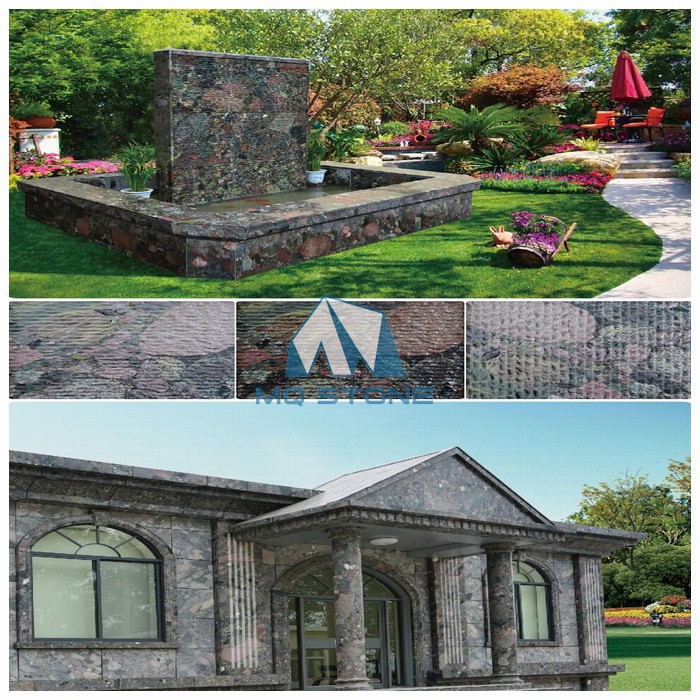 Green Marinace Granite Wall Cladding