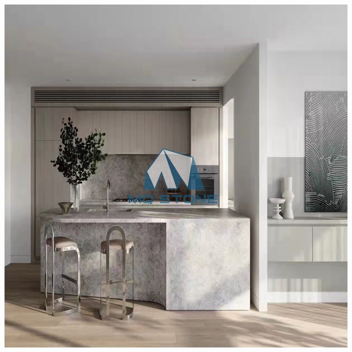 Tundra Gray Marble Worktops