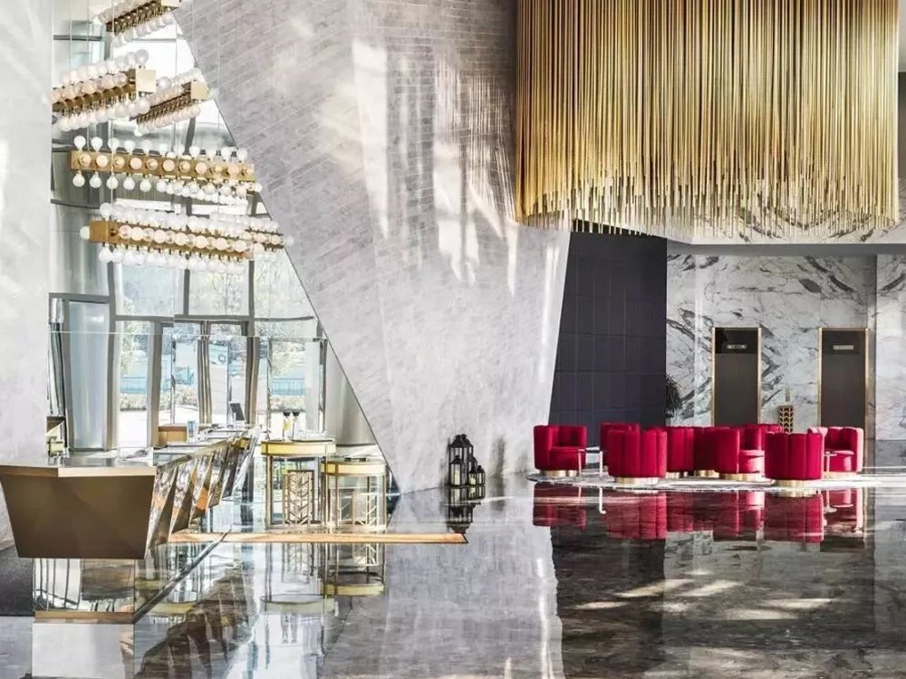 Polished Grey Marble Floor Tiles For Luxury Hotel