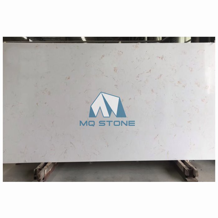 Yellow Veins Carrara White Quartz Stone