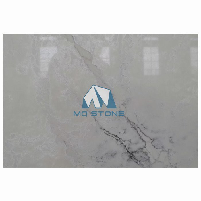 Nebula White Quartz Slab