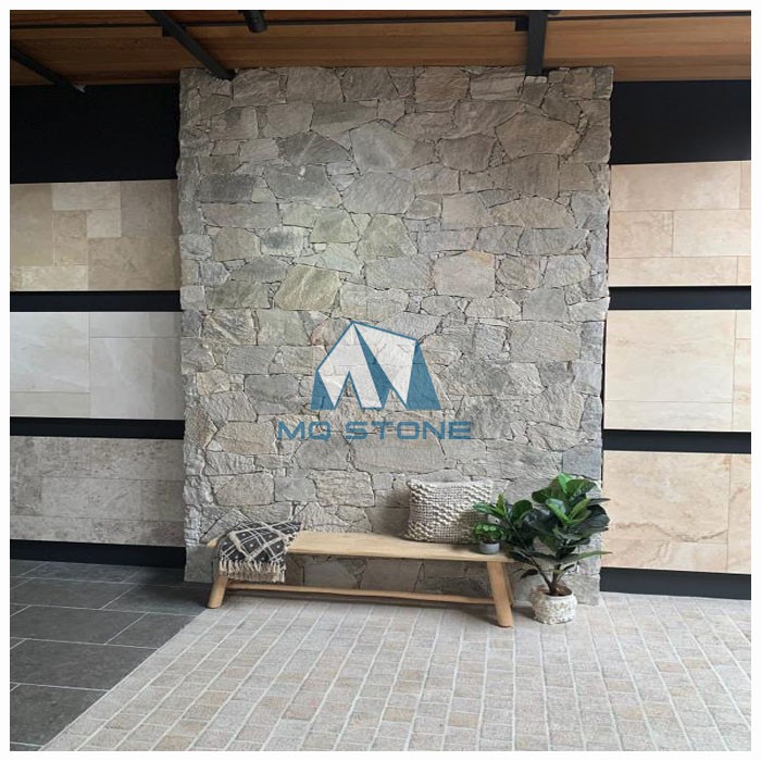 Silver Grey Quartzite Feature Wall Stone