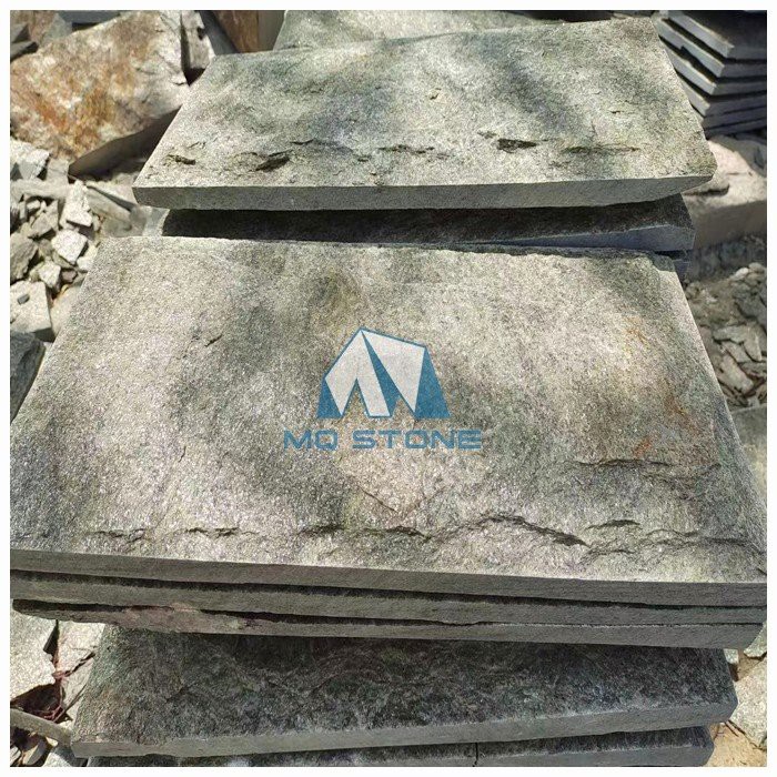 Split Green Quartzite Slate Cladding