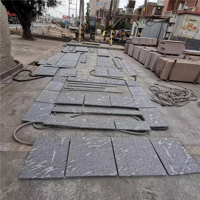 Black Malawi granite layout